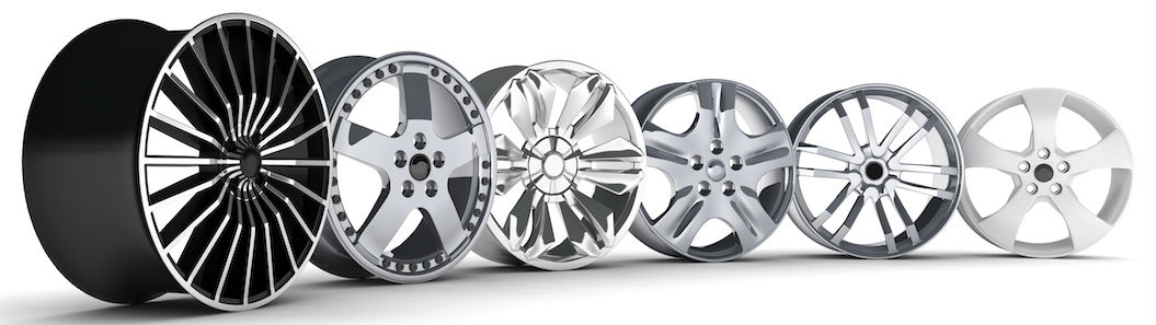 Mobile Alloy Wheel Repairs Bolton. Alloy Wheels in a row